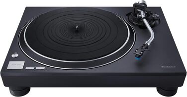 Програвач вінілових платівок Technics SL-100C з прямим приводом, картриджем AT-VM95C, автоліфтом, трьома швидкостями, пилозахистом і PHONO-кабелем, чорний