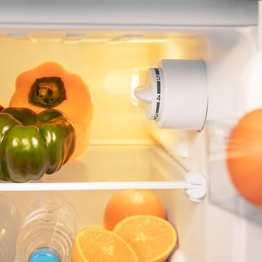 Холодильник Cecotec Bolero CoolMarket 2D Origin 86L - Retro, 89.3 x 48.7 см, 86 л, Клас E, з Ice Box, внутрішнім освітленням та хромованим ручками