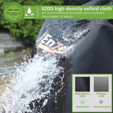 Захисний чохол для садовой меблів Enzeno L-подібної форми, водовідштовхуючий та вітростійкий, 255x255x87 см