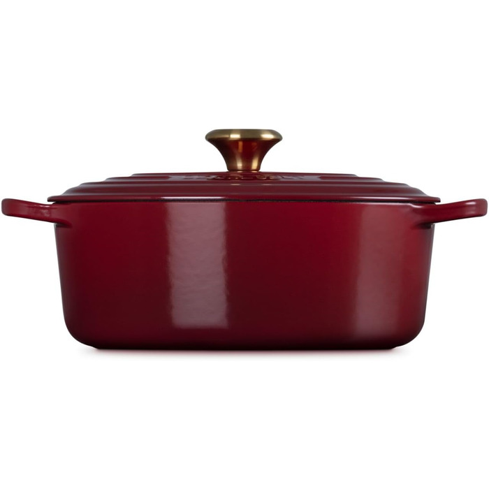 Le Creuset Signature Чавунний Бражульник з кришкою, овальний, 27 см, 7.5 л, для всіх типів плит, включаючи індукцію, колір Chambray
