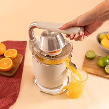 Електрична соковитискачка для цитрусових Cecotec Xqueeze RetroJuice 1000 Green - 1000W, нержавіюча сталь, 2 конуси, зелений (бежевий)