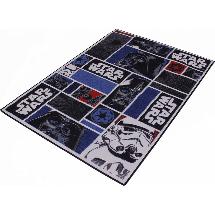 Пов'язані ткачі Star Wars I. ІГРОВИЙ КИЛИМОК 95X133, Нейлон, Чорний, 8,5 см Символи Зоряних воєн
