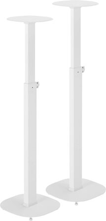 Підставки для колонок, 2 шт. – міцні ніжки для акустичних систем, до 10 кг, регульована висота 727-1171 мм (білі)
