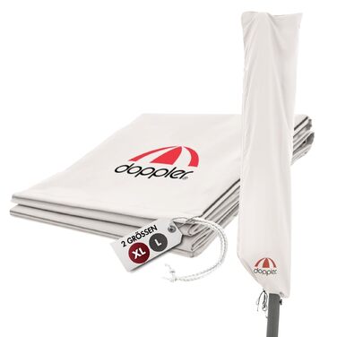 Чохол для садового парасоля Doppler Jack для центрального кріплення | Захисний чохол для парасоля з максимальним діаметром | Стійкий до погодних умов чохол з блискавкою та ручкою (400 см)