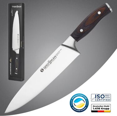 Ніж кухарський Grossman 282ON, 33 см, з нержавіючої сталі, ергономічна ручка