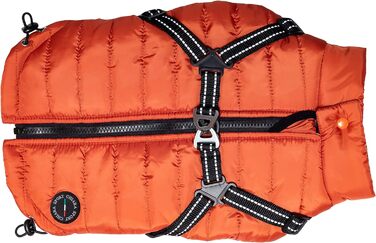 Зимова куртка з шлейкою CHJ-2331TR-2XL - Пальто для собак, водовідштовхувальне, вітрозахисне (розмір 2 XL, матеріал поліестер)
