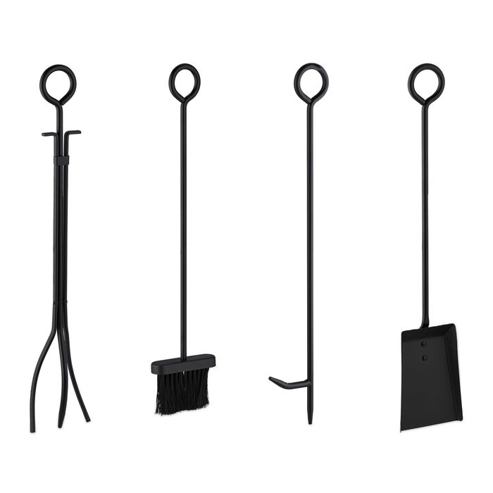 Relaxdays Полиця для дров з підставкою для столових приборів