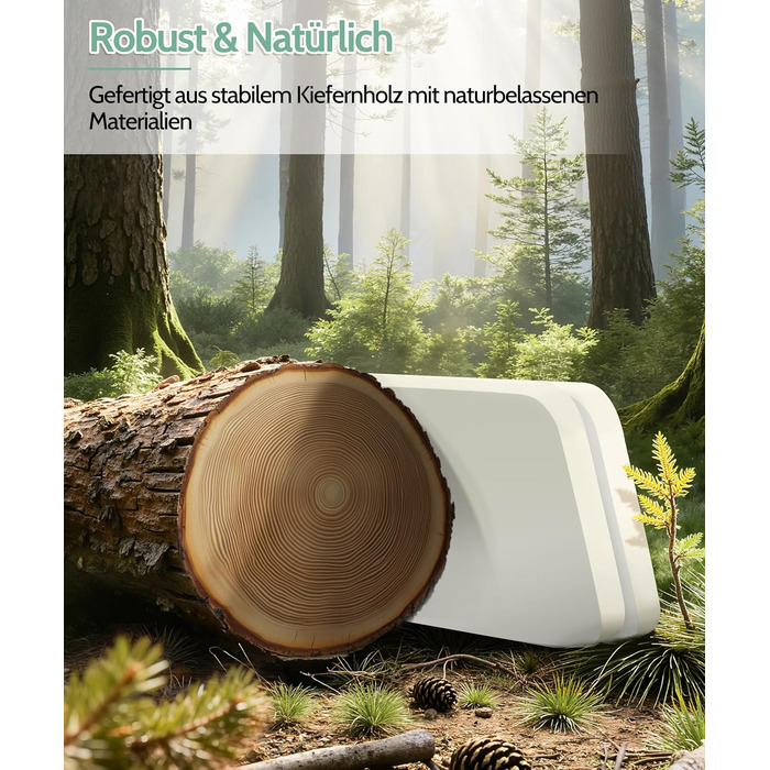 Полиця настінна дерев'яна SUMGAR Wandregal, плаваюча, 3-ярусна, 50x58 см, м'ятно-біла, для вітальні, спальні