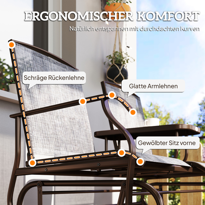 Садовий крісло-гойдалка з лавкою, крісло-гойдалка, садовий стілець з столом, лавка-гойдалка на 2 особи