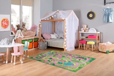 Килимовий ігровий килимок andiamo з сучасним дизайном, який легко чистити та зносостійкий ігровий килимок для дітей Multi (Wonderland, 140 x 200 см)
