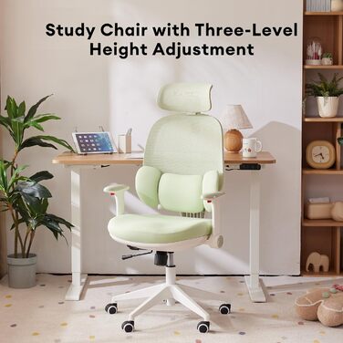 Крісло офісне MUSSO T30 ергономічне, регульоване, з підтримкою попереку та підлокітниками, поворотне, дихаюче, для офісу