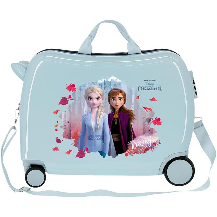 Дитяча валіза Disney Frozen In The Woods, синя, 50x39x20 см, ABS, 34 л, 2,1 кг, комбінована застібка