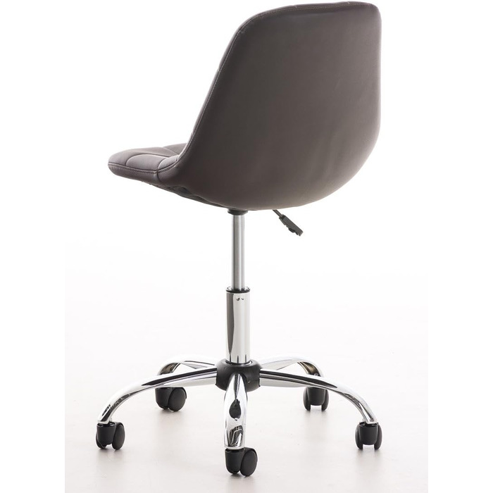 Офісний стілець Emil від CLP: регульована висота, поворотний, з оббивкою з штучної шкіри, білий (колір: коричневий)