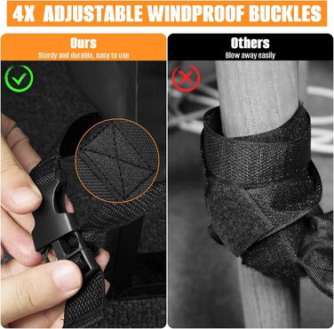 Захисний чохол для садово-патіо меблів, 250x250x90 см, водовідштовхуючий, стійкий до УФ-випромінювання, 420D, для вулиці