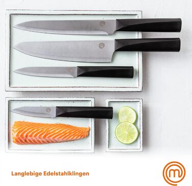 Набір кухонних ножів Masterchef 5 шт. з нержавіючої сталі, професійний, з японським дизайном