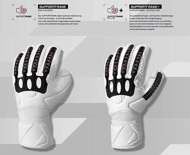 Воротарські рукавички uhlsport Aerored-Supersoft-розміри 6 - рукавички для воротарів з внутрішньої сторони, розроблені професіоналами-оптимальний захоплення і довговічність-Темно-сірий / флюоро-червоний (7, темно-сірий / флюоро-червоний / білий)