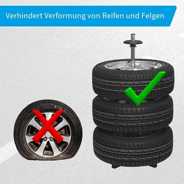 Стійка для дисків Cartrend з захисною оболонкою, для зберігання 4 автодисків, ширина до 225 мм