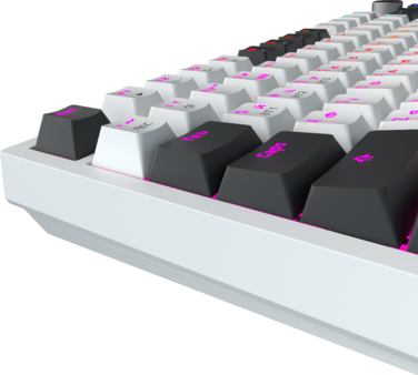 Бездротова механічна клавіатура GamePro MK160D Pro QLAB Sakura Switch White