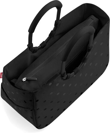 Сумка Reisenthel Loopshopper з відділеннями з перероблених PET-пляшок, чорна глянцева (M)