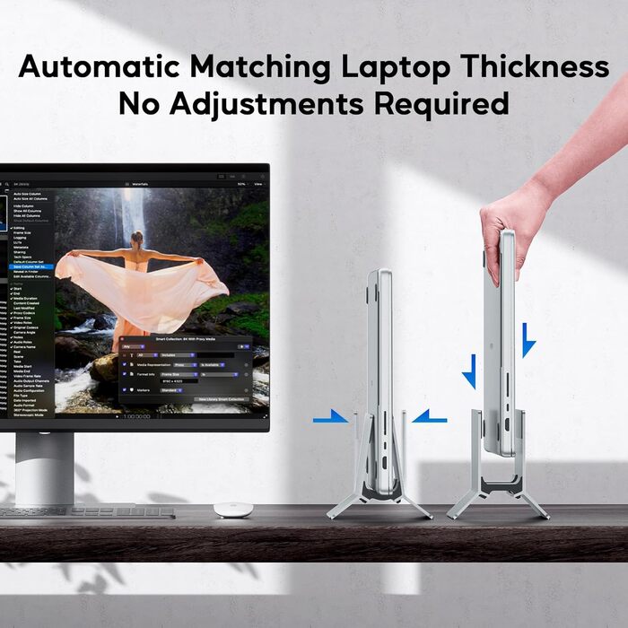 Підставка для ноутбука Vertikaler Laptop Ständer (алюміній) - універсальна, для MacBook, iPad, Tablet, Mac mini