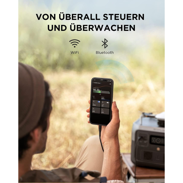 Портативна електростанція EcoFlow RIVER 2 MAX з кабелем XT60 3.5м, 512Wh, сонячний генератор LiFePO4, швидка зарядка, 1000W, для кемпінгу, резервного живлення, автодому