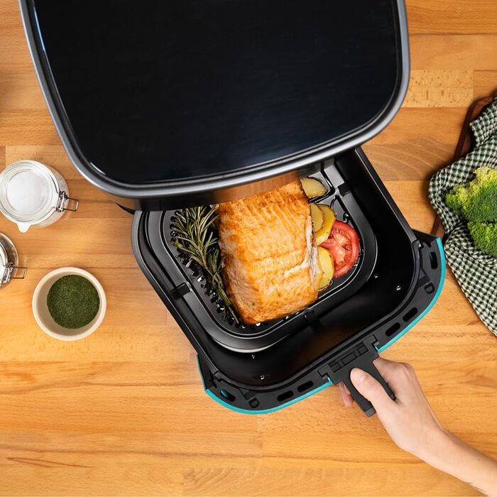 Фритюрниця без олії Cecotec Cecofry 6000 Full, 6 л, 1700 Вт, PerfectCook, 12 режимів, чорний колір