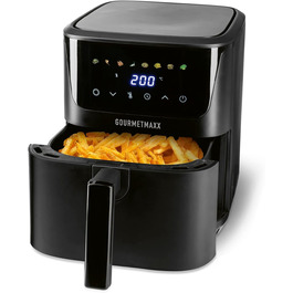 Фритюрниця повітряна GOURMETmaxx з 2 камерами | 10L | Вертикальна, з сенсорним дисплеєм