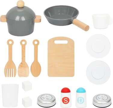 Дерев'яна дитяча кухня Mamabrum з LED-підсвічуванням - ігровий набір кухонь з регульованою висотою, з приготуванням кубиків льоду, мікрохвильовою піччю, плитою та посудомийною машиною. Іграшка для дітей від 3 років