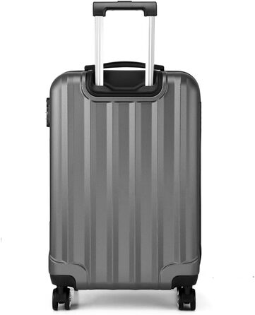 Чохол-валіза на колесах KONO з 4 колесами, валіза для подорожей, багаж (Рожевий, комплект) (Сірий, M (56см - 40л))