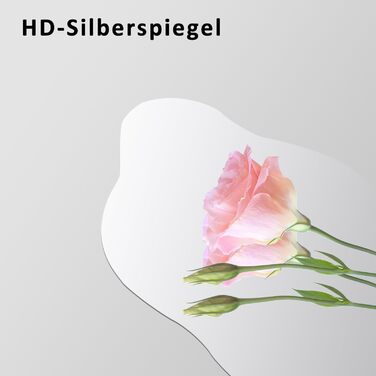 Дзеркало для ванної кімнати Boromal, чорне, 62x90 см, вертикальне/горизонтальне, декоративне