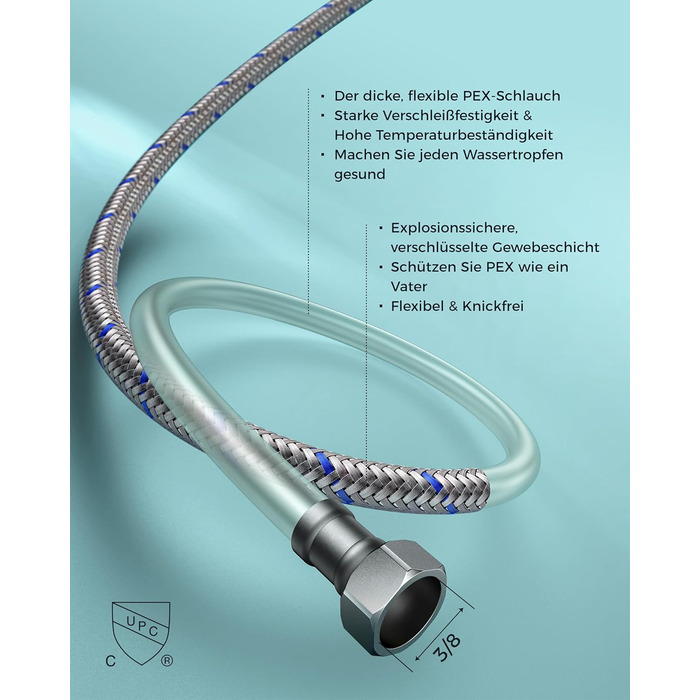 Змішувач для ванної кімнати FORIOUS з водоспадом, одноручний, хром, висота виливу 80 мм, економія води та енергії