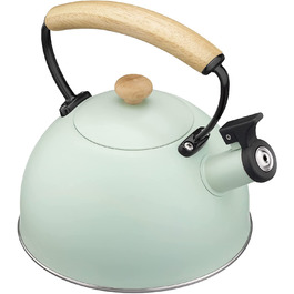 Чайник Наварис для заварювання води-Чайник об'ємом 2,3 л Чайник для флейти Чайник з нержавіючої сталі-Чайник зі свистком для всіх