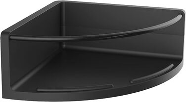 Круглий кутовий кошик EMCO, для склеювання або свердління, високоякісна душова полиця, душовий кошик для начиння для ванної кімнати, чорний кутовий настінний кошик чорний