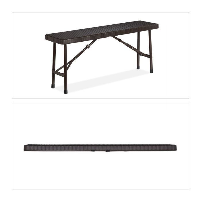 Набір з двох пивних лавок Relaxdays у коричневому кольорі