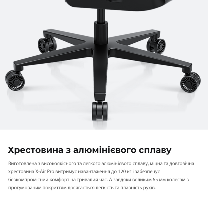 Крісло ігрове Anda Seat X-Air Pro Size XL Mesh Space Black