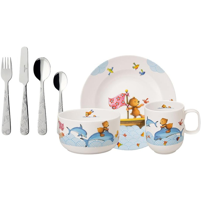 Набір посуду Villeroy & Boch Happy as a Bear, 7 предметів