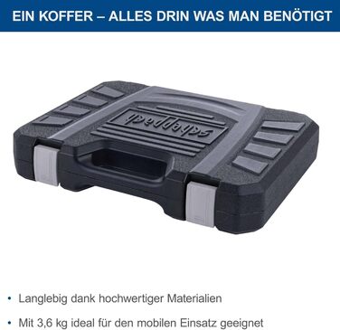 Набір інструментів Scheppach TB90 (97 предметів) в кейсі - професійний набір з гумовими ручками, біти, викрутки, шестигранники