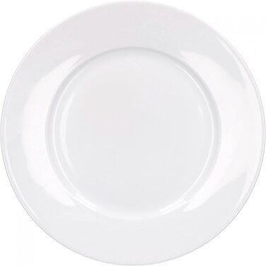 Набір посуду Van Well для 6 осіб: стильний сервіз з порцеляни, безпечний у мийці та мікрохвильовці (6 тарілок 24 см)