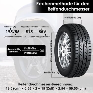 Набір чохлів для коліс 4 шт., захисні чохли для коліс 19-23 дюйми, водонепроникні, з UV-захистом, для зберігання та транспортування, червоні, розмір L (діаметр 81 см)