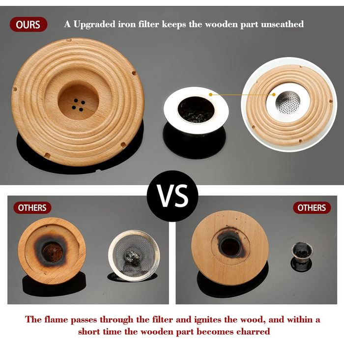 Набір для копчення коктейлів: 4 дерев'яні стружки, аксесуар для віскі, коктейлів, кави, бурбону, м'яса (бук)