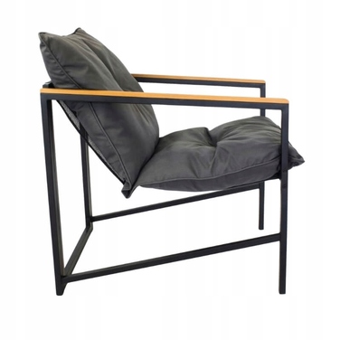 Комплект садових меблів Escal, метал, чорний, 4 предмети