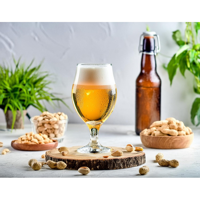 Набір келихів для пива Glasmark KROSNO 1992 Biertulpen 6 шт по 500 мл для Pils, Stout, коктейлів - для посудомийної машини