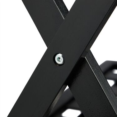 Підставка для валізи з бамбука Relaxdays чорного кольору