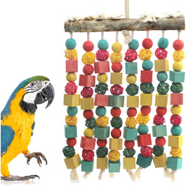 Іграшка для папуг Mqupin Bird 37х25 см різнокольорові