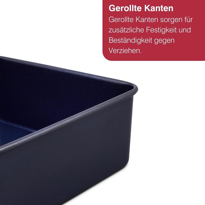 Форма для випічки Zyliss E980194 Springform, з антипригарним покриттям, з вуглецевої сталі, темно-синього кольору, з плоскою основою, для маленьких тортів, з гарантією 5 років