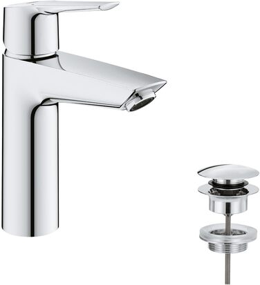 Змішувач для ванної кімнати GROHE Start, водозберігаючий, хром, з Pop-Up, 19см, 24204002