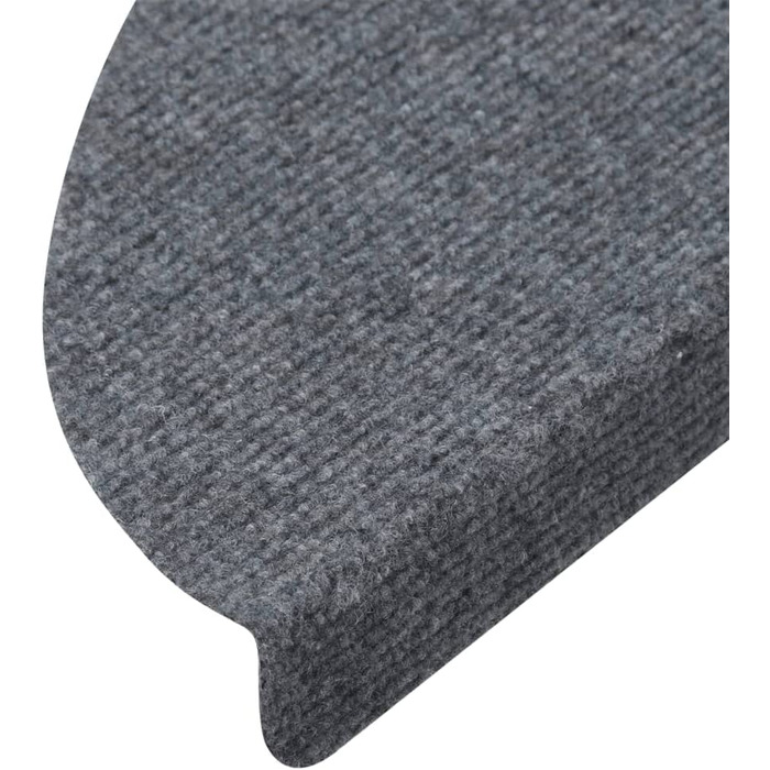 Ступінчастий килимок самоклеючий сходовий килимок ступінчастий килимок захист сходів Килимок для сходів протектор сходів 65x26 см (56x20 см, сірий), 15 шт.