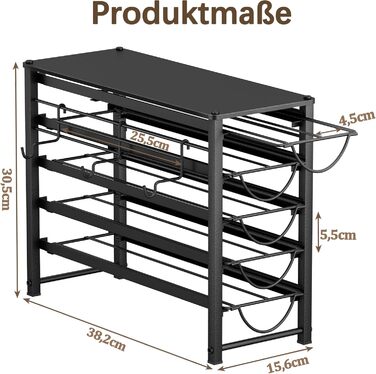 Тримач для капсул кави Dolce Gusto, органайзер для 70 капсул, 5-ярусний металевий ящик з тихими направляючими та антиковзними ніжками
