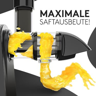 Шовковий відцентровий соковитискач Divaro [DAS ORIGINAL] - для фруктів та овочів, 150 Вт, з функцією реверсу, BPA Free