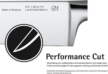 Набір ножів WMF Grand Class 6-частинний з бруском, нержавіюча сталь, Made in Germany